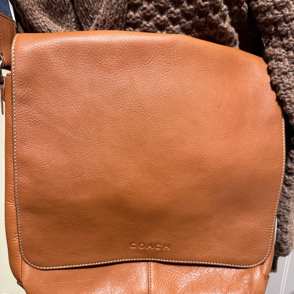 Coach Brown Leather Messenger Bag